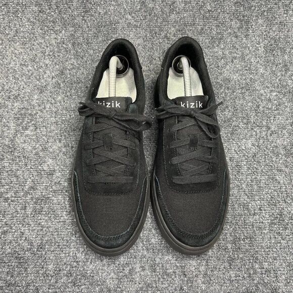 Kizik Prague Shoes Men\'s 9.5‎ Black Canvas Low Casual Athletic Walking Sneakers main image 9